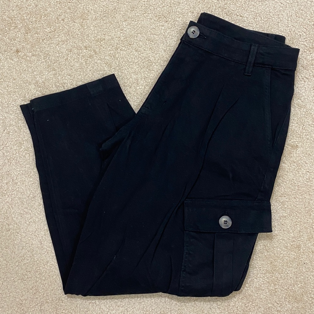 NWOT AMADI by Anthropologie High-Rise Cropped Cargo Pants Women's Size M